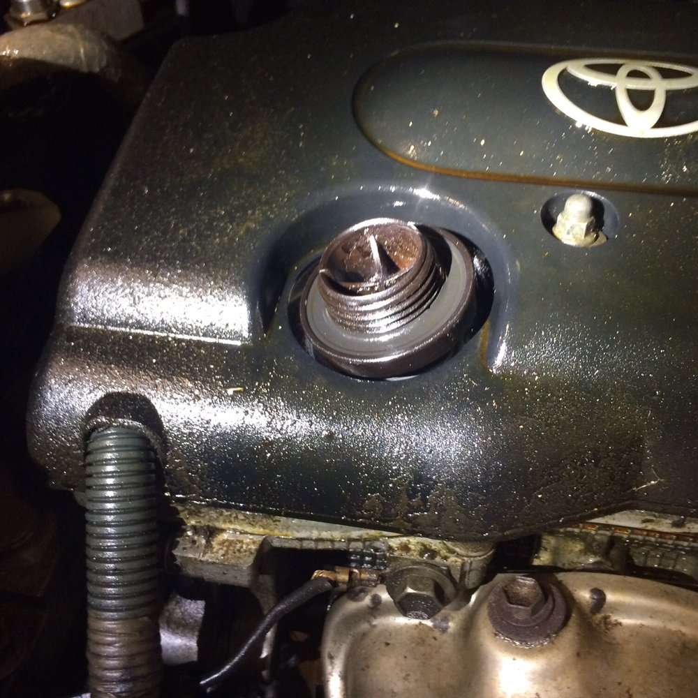 They put the cap on upside down and now I have oil all over my engine. Beware of coming here They put the cap on upside down and now I have oil all over my engine. Beware of coming here