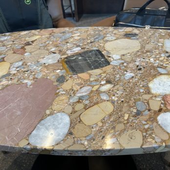 Pasque - Beautiful table that was made with local stones - Desserts Near Me - Denver, Colorado
