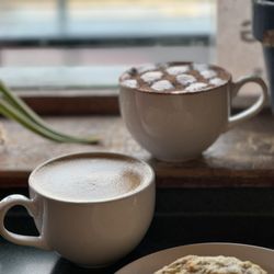 Macy's European Coffee House - Latte and scone
