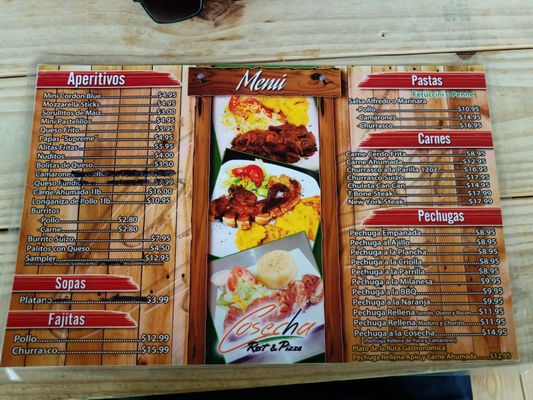 Menu photo 2 Cosecha Restaurant & Pizza Barranquitas, PR