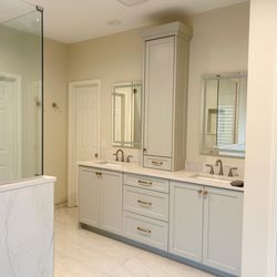 Brogan Painting & Remodeling - Bathroom cabinet upgrade
