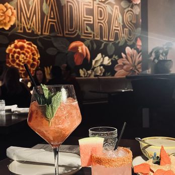 Maderas - Kitchen & Cantina - Chica fresa and piña margaritas - New Mexican Cuisine Near Me - Houston, Texas Maderas - Kitchen & Cantina - Chica fresa and piña margaritas - New Mexican Cuisine Near Me - Houston, Texas