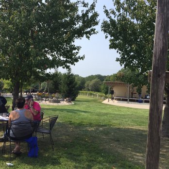 Fireside Winery - Perfect patio to enjoy a glass of wine on a beautiful day! - Wineries Near Me - Marengo, Iowa