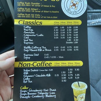 Coffee Rush - Coffee & Tea Near Me - Gilbert, Arizona
