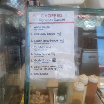 Chopped Halal Grill - Sauces Available - Halal Near Me - Richardson, Texas