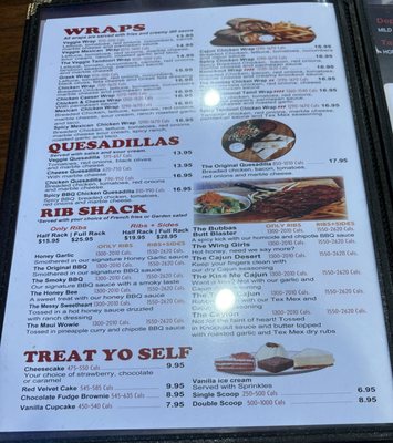 Menu photo 1 Wing House Mount Forest, ON