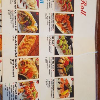Sushi 805 - Part of the all you can eat menu. This thing is huge! - Japanese Near Me - Grover Beach, California
