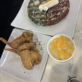 Milk and Honey Restaurant at Cascade - Red Velvet & Key Lime Waffle w/Fried Chicken Wings & Cheese Grits - Breakfast & Brunch Near Me - Atlanta, Georgia Milk and Honey Restaurant at Cascade - Red Velvet & Key Lime Waffle w/Fried Chicken Wings & Cheese Grits - Breakfast & Brunch Near Me - Atlanta, Georgia