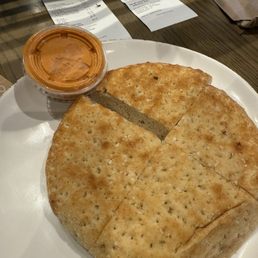 Fire-Baked Focaccia Bread with Dipping Sauce Fire-Baked Focaccia Bread with Dipping Sauce