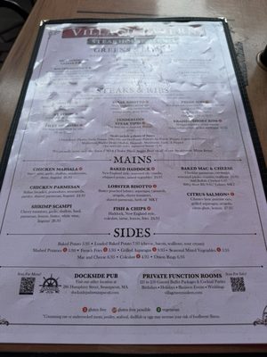 Menu photo 8 Village Tavern Salem, MA Menu photo 8 Village Tavern Salem, MA