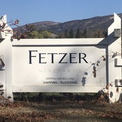 Fetzer Vineyards - Signage near the entrance of their warehouse