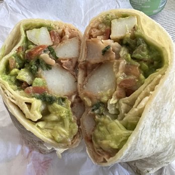 The Burrito Factory - Veggie burrito, no cheese, no sour cream, add potatoes - Mexican Near Me - Poway, California The Burrito Factory - Veggie burrito, no cheese, no sour cream, add potatoes - Mexican Near Me - Poway, California