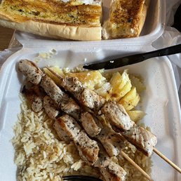 Pork Kabob Dinner(3) $10