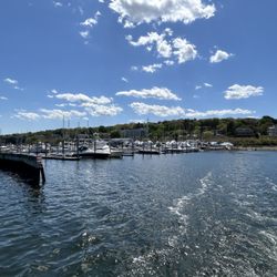 Safe Harbor Cowesett - A look at the incompetent breakwall as you enter the SH Cowesett South marina from the bay. Clearly needs more support. Needs to be rebuilt!