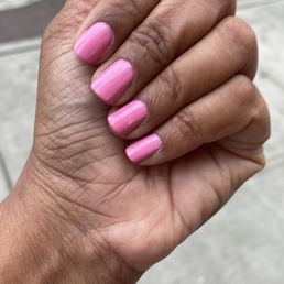 Pink manicure