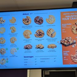 Insomnia Cookies - Menu Oct 2025