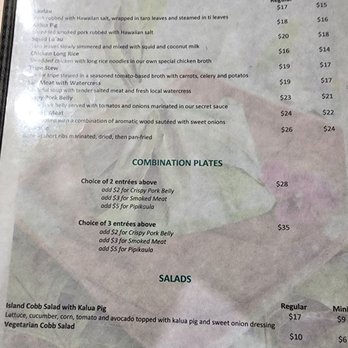 O'ahu Grill - menu 6-4-2025 - Hawaiian Near Me - Honolulu, Hawaii