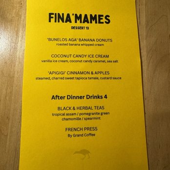 Prubechu - Dessert Menu - Guamanian Near Me - San Francisco, California