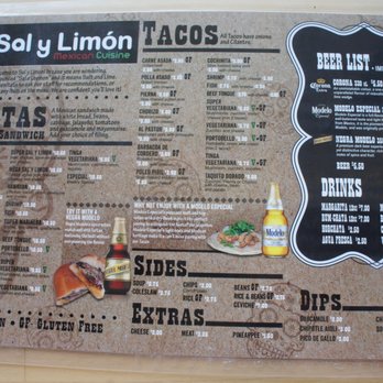 Sal y Limón - Menu (September 2017) - Mexican Near Me - Vancouver, British Columbia Sal y Limón - Menu (September 2017) - Mexican Near Me - Vancouver, British Columbia