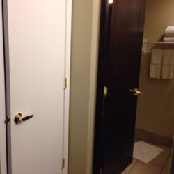 Closet and bathroom doors are adjacent