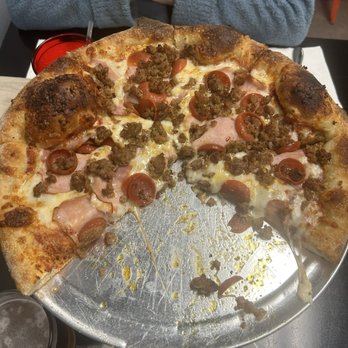 Felony Pizza - The Enforcer pizza thick and lots of stuff on it. - Pizza Near Me - Vancouver, Washington Felony Pizza - The Enforcer pizza thick and lots of stuff on it. - Pizza Near Me - Vancouver, Washington