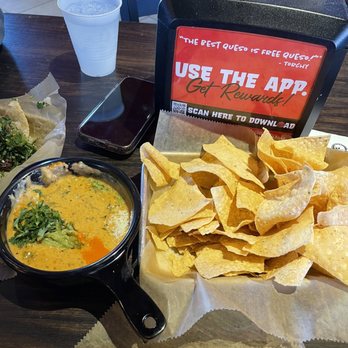 Torchy's Tacos - Green Chile Queso & Chips - Tacos Near Me - Columbus, Ohio Torchy's Tacos - Green Chile Queso & Chips - Tacos Near Me - Columbus, Ohio