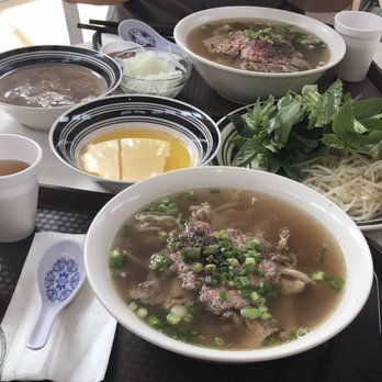 Pho Pasteur - pho dac biet with nuoc beo and tiet hot ga on the side - Vietnamese Near Me - San Jose, California