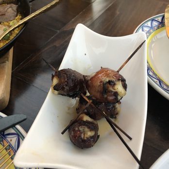 Cafe Sevilla - Bacon wrapped dates with Blue Cheese - Spanish Near Me - Costa Mesa, California