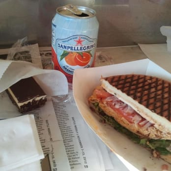 Michou - Half of a Sierra Chicken (I got a whole), a Niaman (sp?) bar, and a blood orange Sanpeligrino for $9. - Delis Near Me - Seattle, Washington