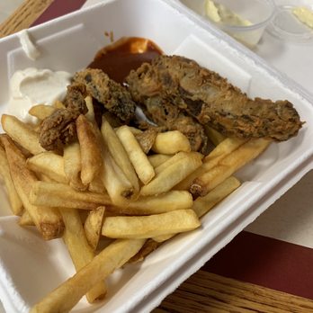 Guud & Evul Vegan Eats - Partially eaten "this ain't chicken strips" Somebody was hungry - New American Near Me - Tonawanda, New York Guud & Evul Vegan Eats - Partially eaten "this ain't chicken strips" Somebody was hungry - New American Near Me - Tonawanda, New York