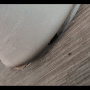 808 Painting and Renovations - Toilet was caulked unevenly? - Flooring Near Me
