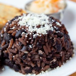 The Window Atl - Casamiento a mix of black beans and rice topped with cojita cheese!