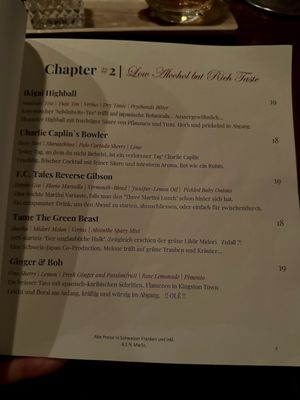 Menu photo 3 Tales Bar Zürich, ZH Menu photo 3 Tales Bar Zürich, ZH