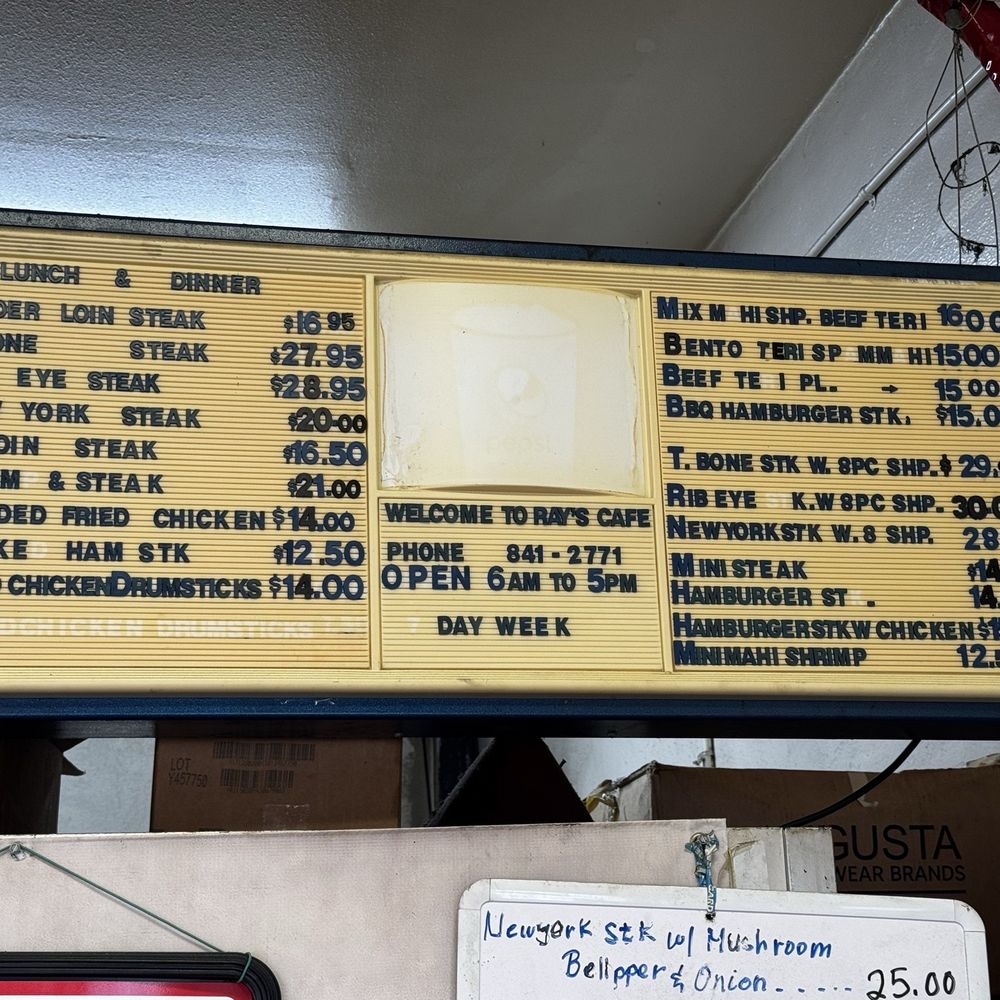 Ray's Café - Menu Ray's cafe - American Near Me - Honolulu, Hawaii Ray's Café - Menu Ray's cafe - American Near Me - Honolulu, Hawaii