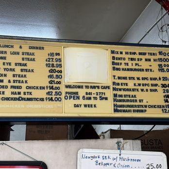 Ray's Café - Menu Ray's cafe - American Near Me - Honolulu, Hawaii