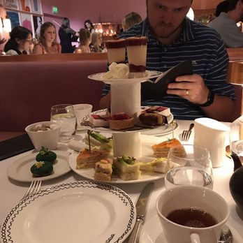 Sketch - The Gallery with the afternoon tea spread - French Near Me - London, XGL Sketch - The Gallery with the afternoon tea spread - French Near Me - London, XGL