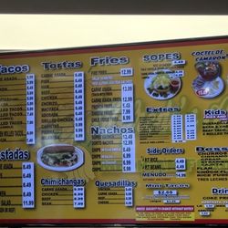 Alfredo's A Mexican Food - Menu and prices