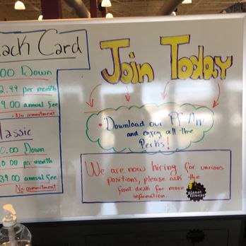 Planet Fitness - Sign board with info & specials - Gyms Near Me - Falls Church, Virginia Planet Fitness - Sign board with info & specials - Gyms Near Me - Falls Church, Virginia
