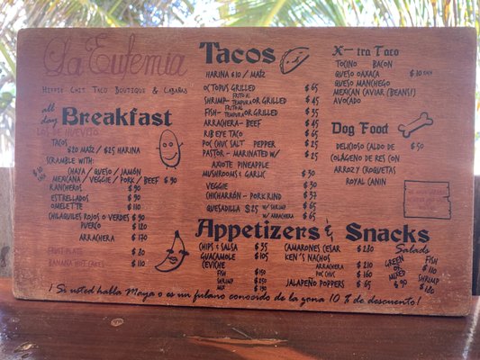 Menu photo 4 Taquería La Eufemia Tulum, ROO Menu photo 4 Taquería La Eufemia Tulum, ROO