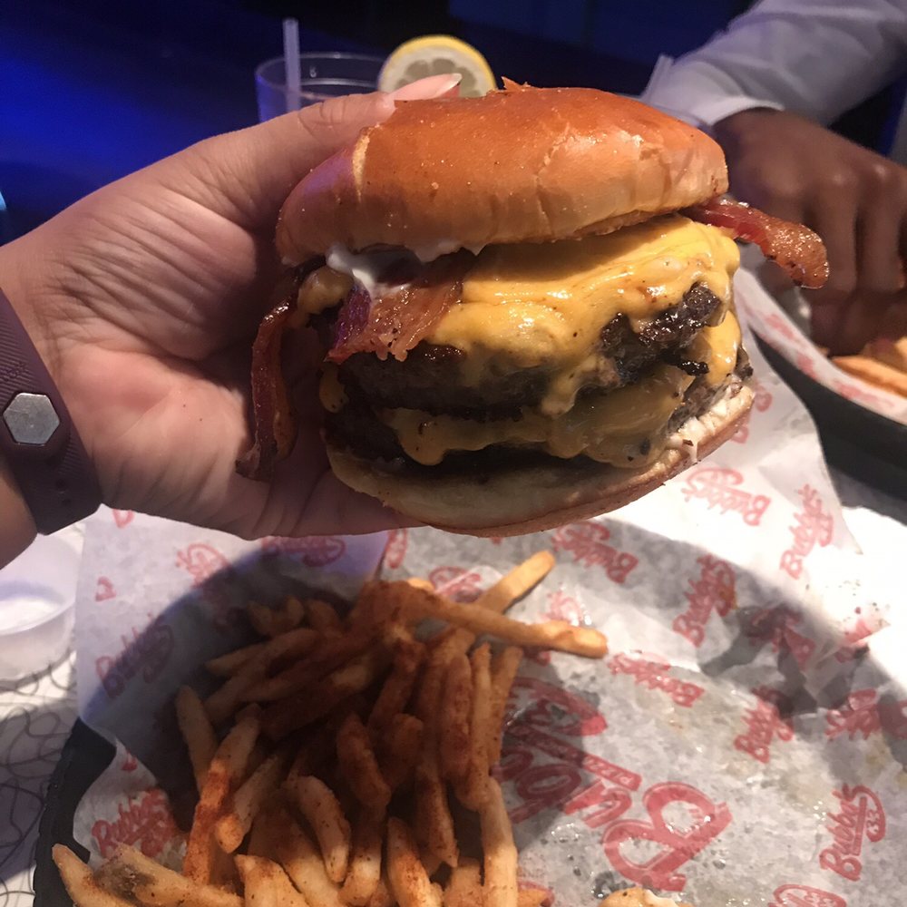 Bubba's 33 - Double bacon burger with fire fries - Pizza Near Me - Chesapeake, Virginia Bubba's 33 - Double bacon burger with fire fries - Pizza Near Me - Chesapeake, Virginia