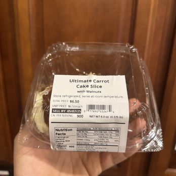 Wegmans - carrot cake slice $6.50 (instagram: @issa.cheatday) (rating 6/10) - Grocery Near Me - Germantown, Maryland