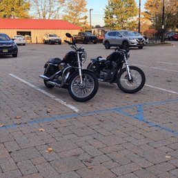 My 2005 Sportster and my Son's 2000 Cafe Racer Sportster.