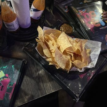 Dona Leti's - This is the table they try to cramp us at a group of 6, this place suck the food might be good but fuck that iam pissed - Cocktail Bars Near Me - Houston, Texas