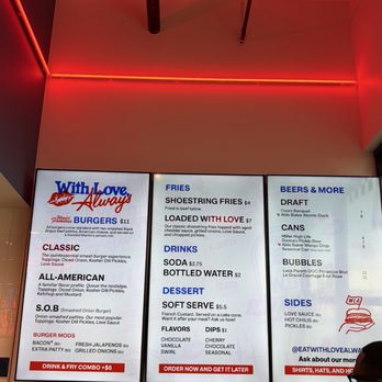 With Love Always - Menu - Burgers Near Me - Las Vegas, Nevada With Love Always - Menu - Burgers Near Me - Las Vegas, Nevada