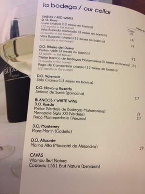 Menu photo 4 Taberna El Sitio Valencia, V Menu photo 4 Taberna El Sitio Valencia, V
