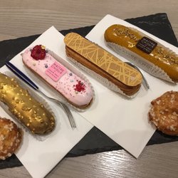 Maitre Choux - Coffee, salted caramel, rose water, and hazelnut chocolate!