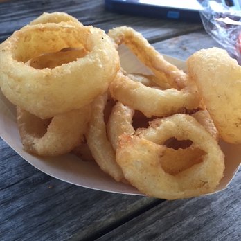 Altamont Fair - Fresh, hot onion rings from Antonio's next to farmhouse museum - Amusement Parks Near Me - Altamont, New York