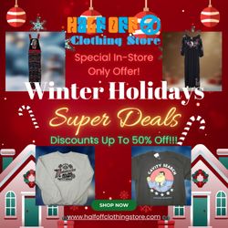 Half-Off Clothing Store - Half Off Clothing Store IN-STORE ONLY WINTER HOLIDAYS DEALS!
 https://conta.cc/3Dgo3am