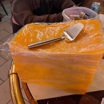 F Street Station - Huge Tillimook Cheddar Cheese block. Help yourself. No charge. - American Near Me - Anchorage, Alaska F Street Station - Huge Tillimook Cheddar Cheese block. Help yourself. No charge. - American Near Me - Anchorage, Alaska