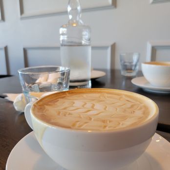 The Switchboard - Latte w/carnel syrup and FF capacuinno in background. - Hawaiian Near Me - Oceanside, California The Switchboard - Latte w/carnel syrup and FF capacuinno in background. - Hawaiian Near Me - Oceanside, California